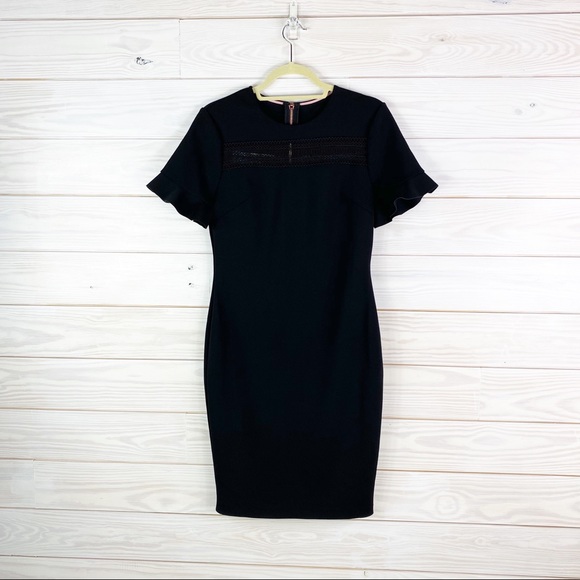 Ted Baker London Livsia Lace Panel Pencil Dress - Picture 4 of 13